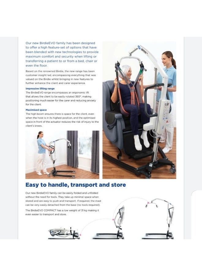 Invacare Electric Patient Lift – Birdie Evo Plus - Image 4